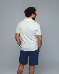 CAMISETA GOLA POLO TRICOT RAFF TEXTURIZADO