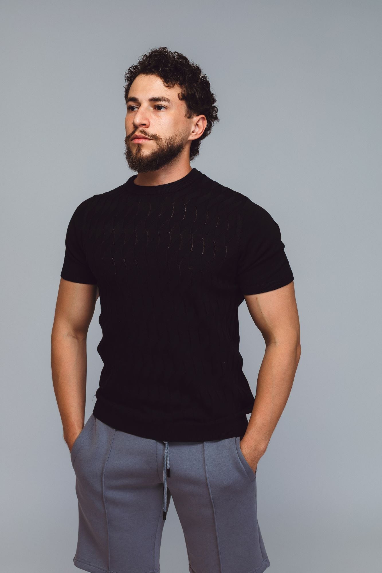 CAMISETA TRICOT RAFF TEXTURIZADO