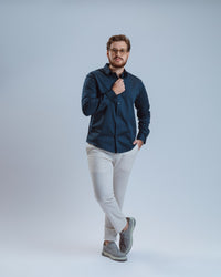 CAMISA CONDE AZUL PETRÓLEO