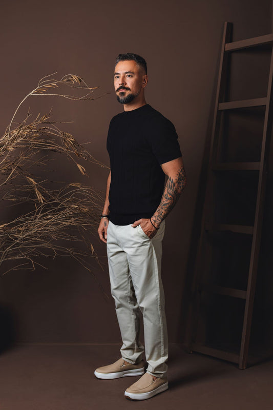CAMISETA TRICOT LORENZO TEXTURIZADO