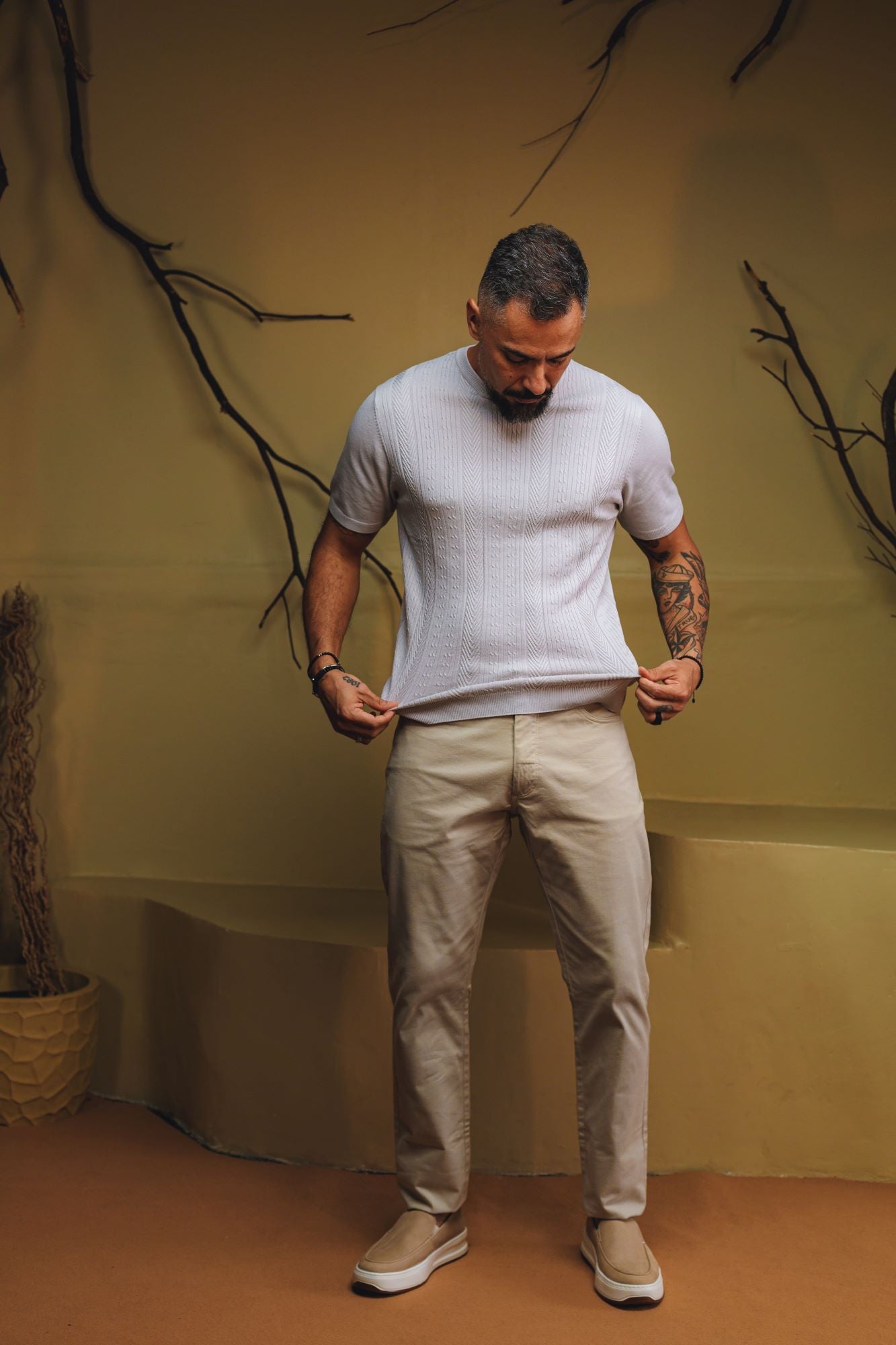 CAMISETA TRICOT LORENZO TEXTURIZADO
