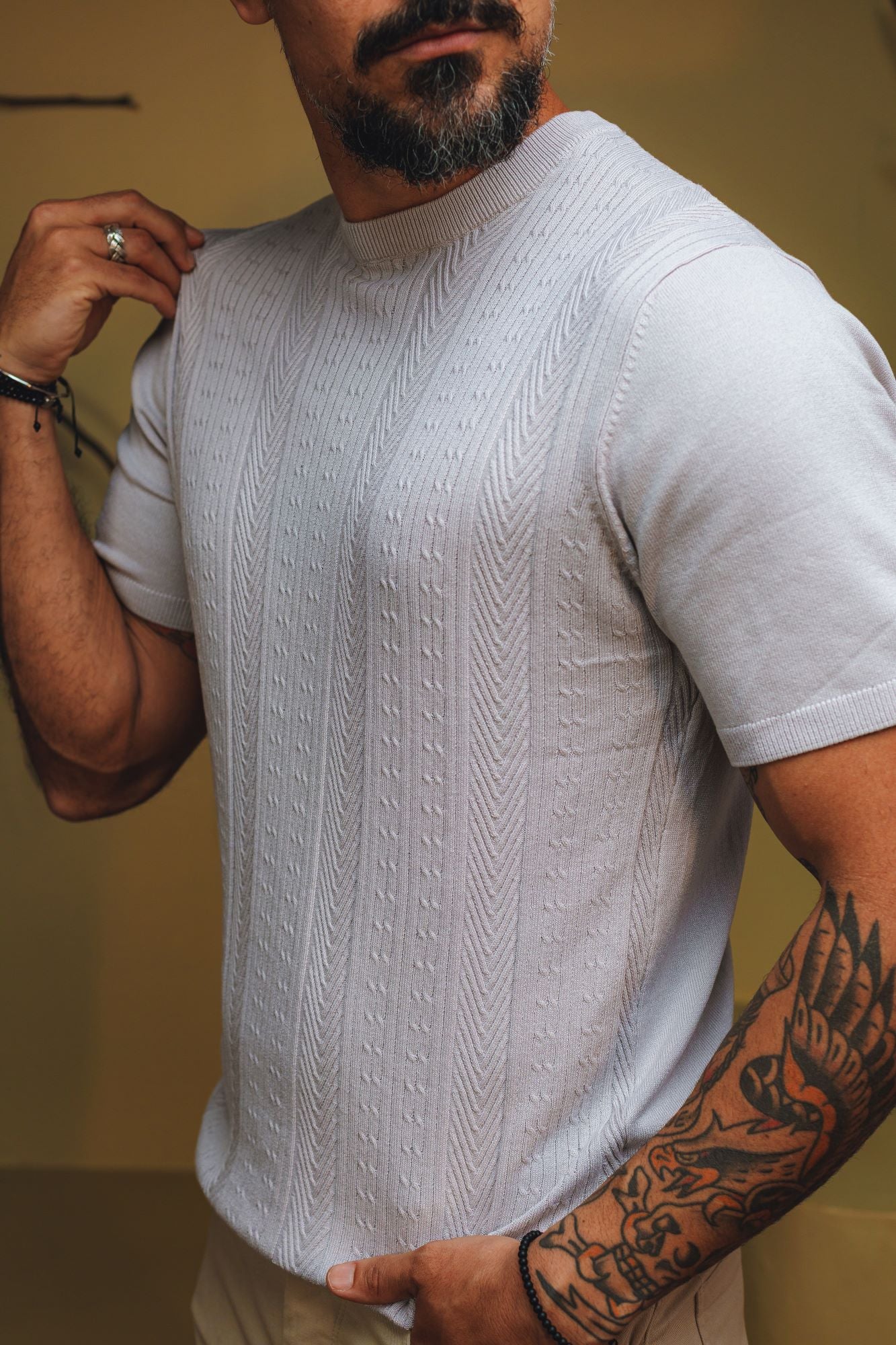 CAMISETA TRICOT LORENZO TEXTURIZADO