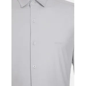 2737 - Camisa New Slim Grey Cinza