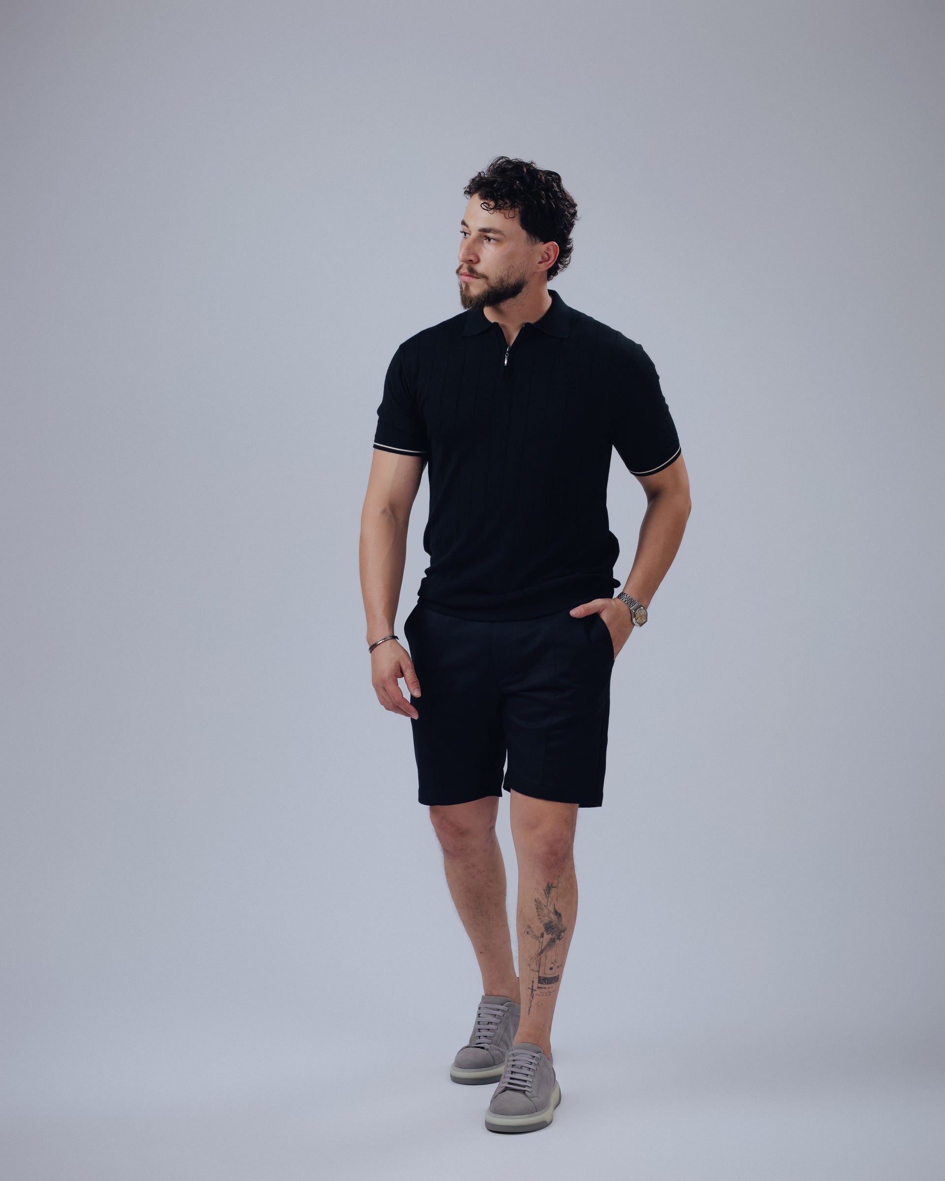 POLO ZIPER LISTRA MAQ
