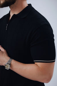 POLO ZIPER LISTRA MAQ