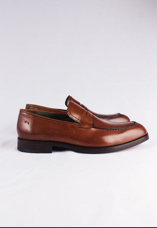 3149 - Sapato Masculino Napa Romana Conhaque