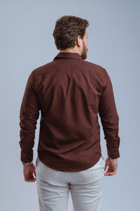 CAMISA PRIMOR RAFF MARROM