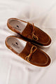 3117 - Sapato Masculino Camurça Tabaco/Fossil Capuccino