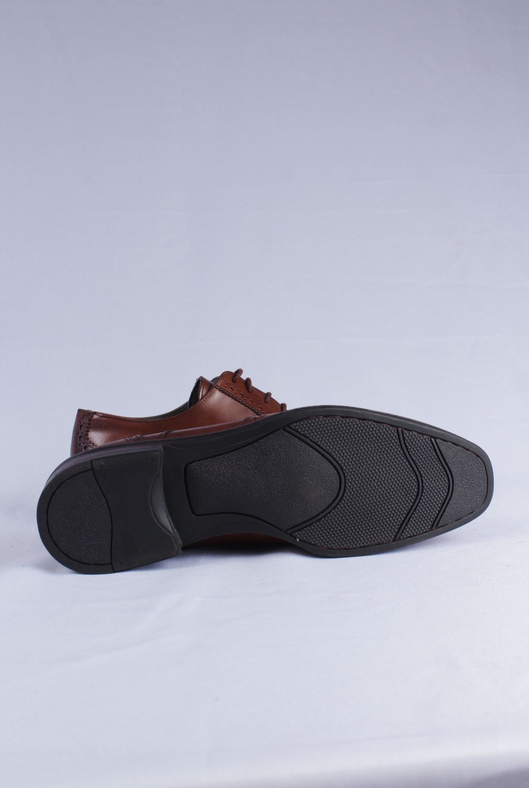3150 - Sapato Masculino Napa Romana Conhaque Derby brogue