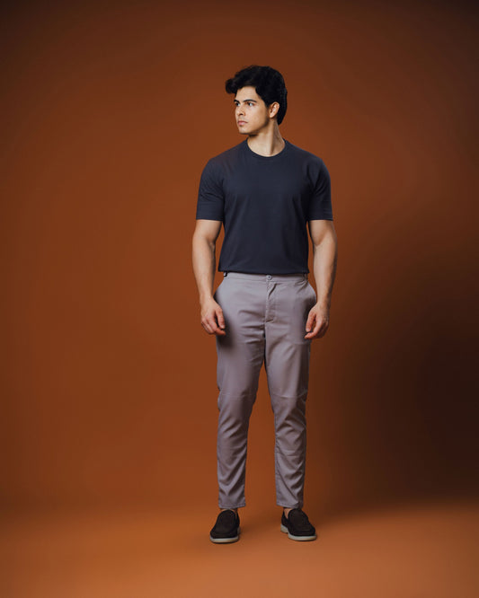 Calça Alfaiataria Raff Ajustável Cinza