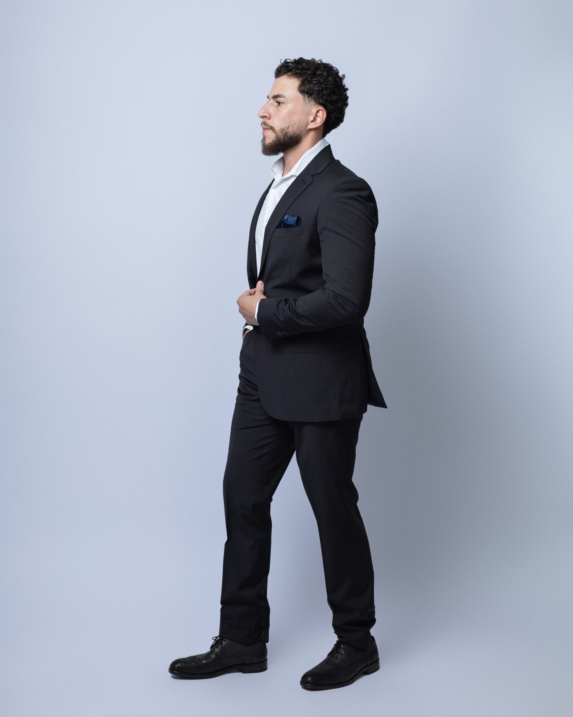 COSTUME SLIM RISCA DE GIZ CLASSICO