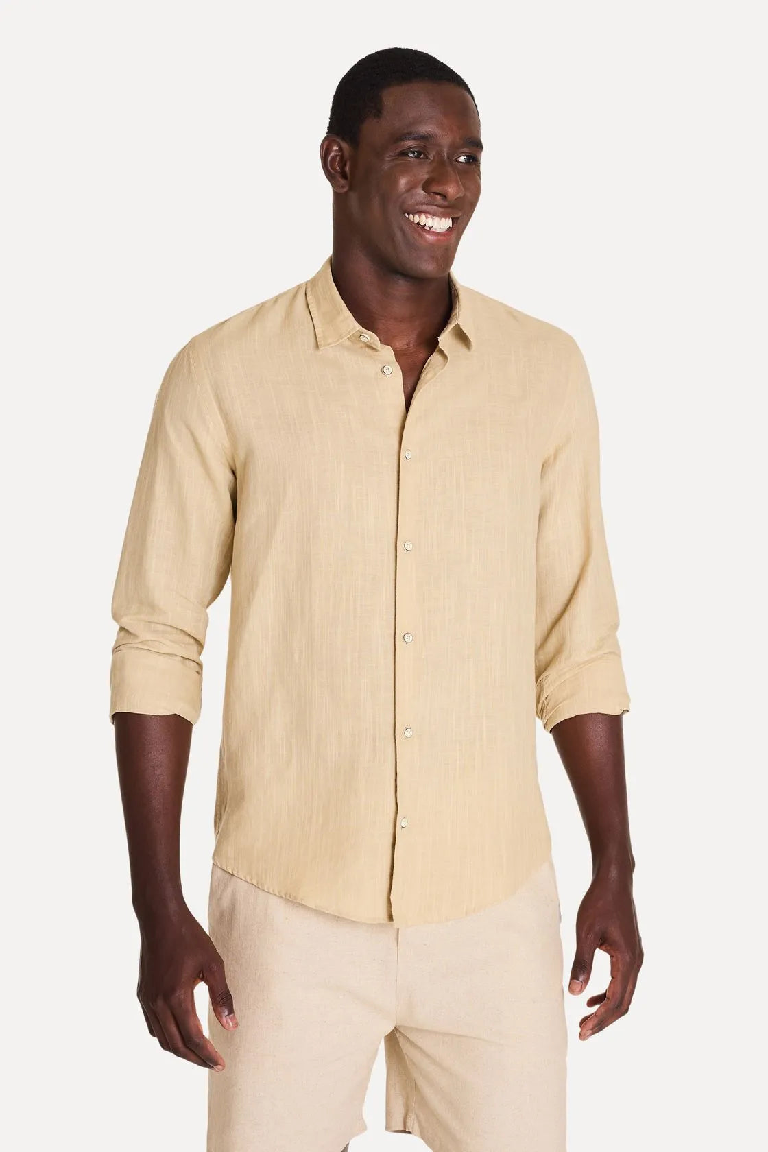 3702 - Camisa ML Linho