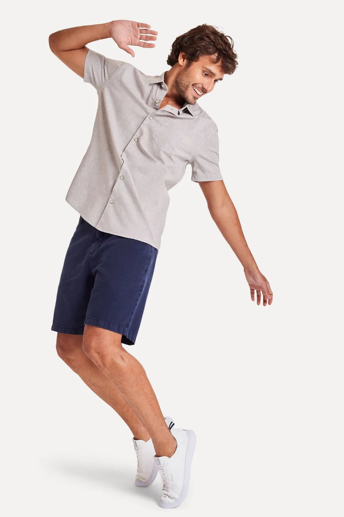 3703 - Camisa MC Oxford
