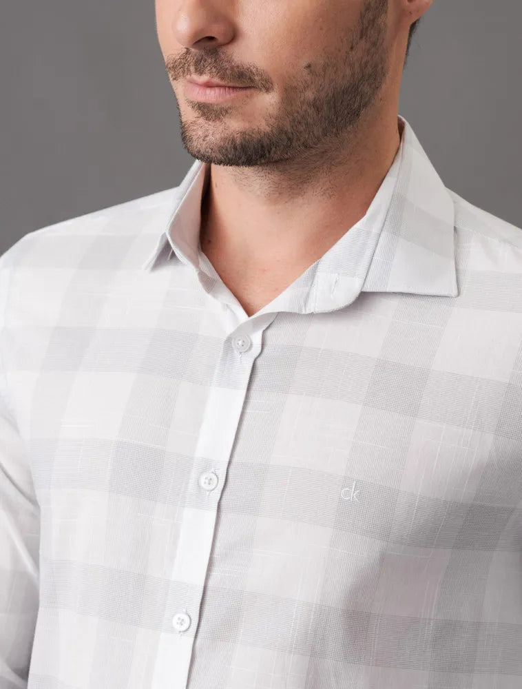 CAMISA MANGA LONGA SLIM LIGTH CHECK XADREZ