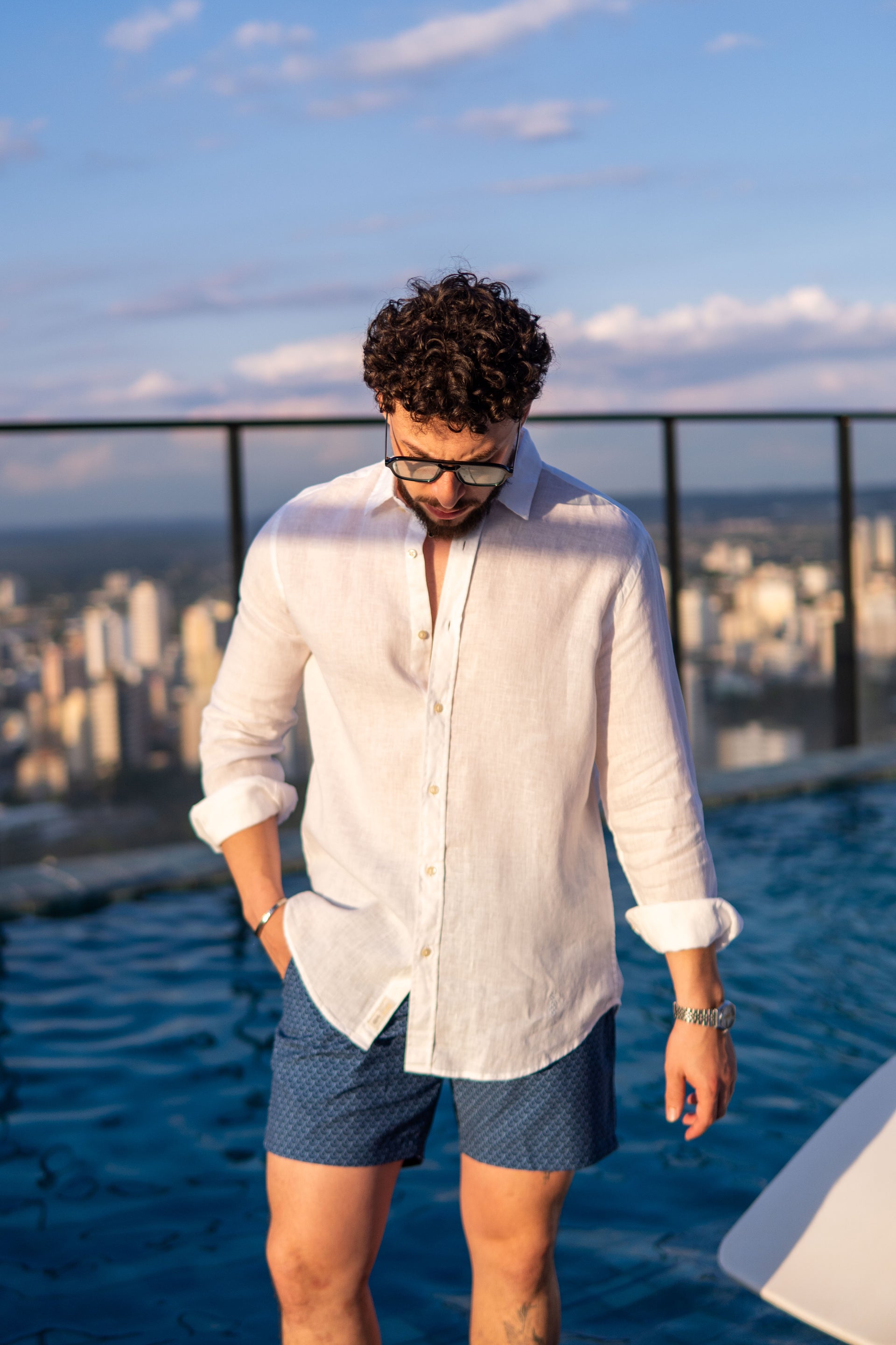 CAMISA 100% LINHO ML BRANCO