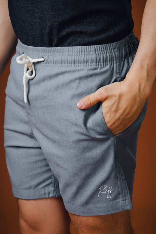 Short Linho Raff Azul Claro