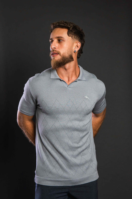 3322 - POLO TRICOT ARGYLE