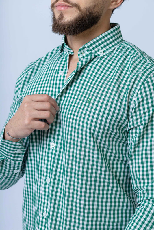 CAMISA GREEN CHESS