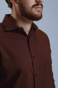 CAMISA PRIMOR RAFF MARROM